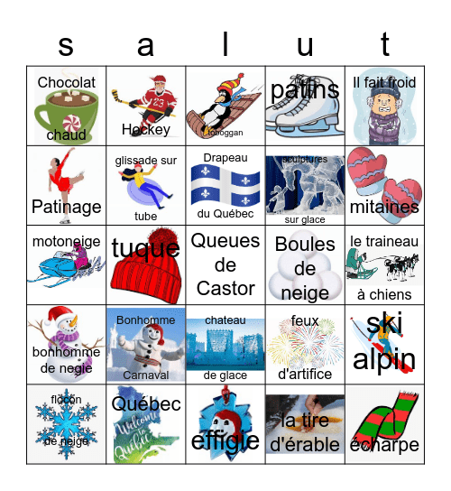 Bonhomme Carnaval 2023 Bingo Card