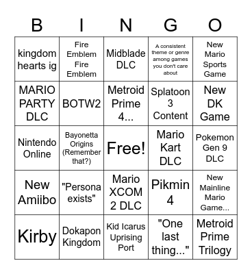 COPIUM Bingo Card