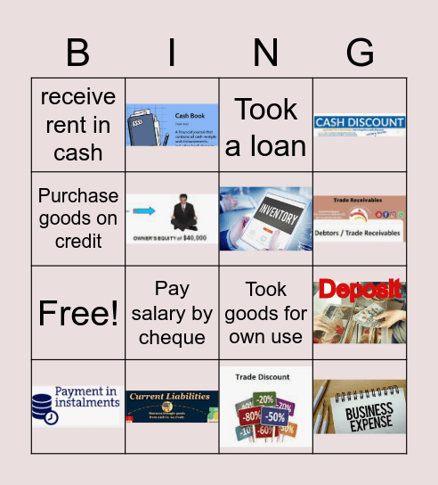 Accounting-IGCSE Bingo Card