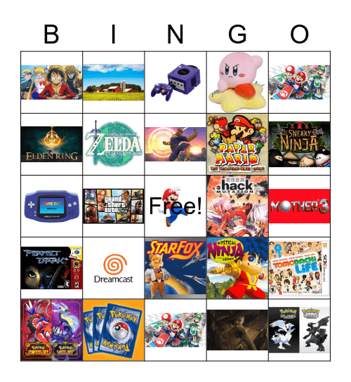 Nintendo Direct Bingo Card