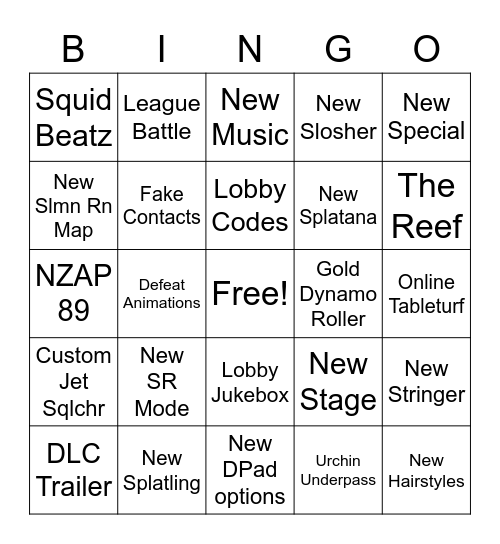 Fresh Season 2023 Bingo Card