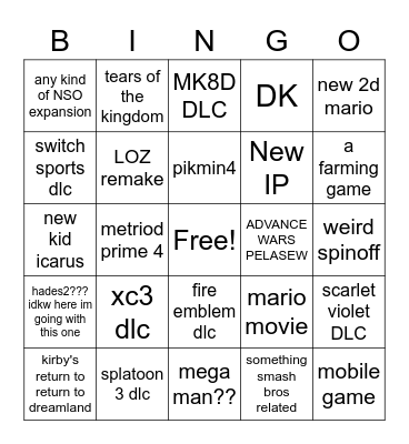direct 2-2023 Bingo Card
