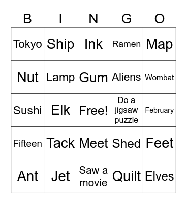 C4 Lesson 18 Book D Bingo Card