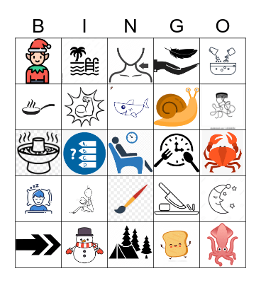 Jolly Phonics picture Bingo Card