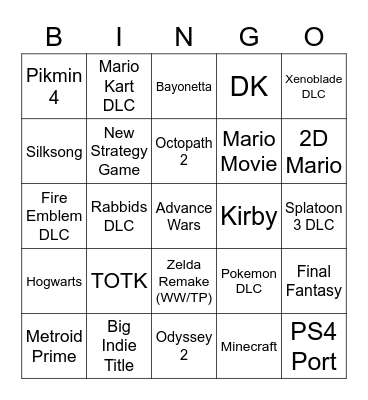 Direct 8.2 Bingo Card