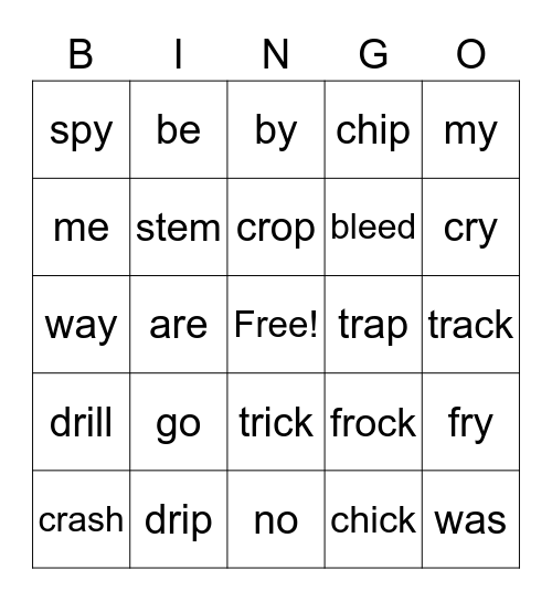 Level 19 Bingo Card