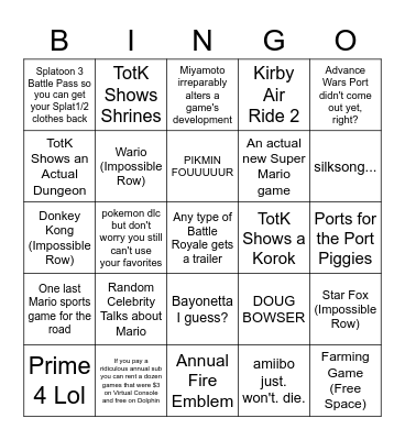 Serbaayuu's Bingo 8 Feb '23 Bingo Card