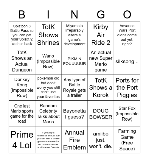 Serbaayuu's Bingo 8 Feb '23 Bingo Card