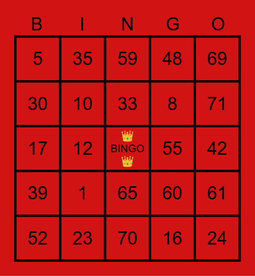 🎀QUEEN MAE👑🎀 Bingo Card