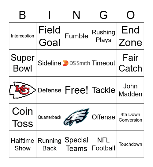 DS SMITH FOOTBALL BINGO Card