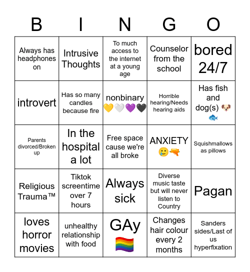 Are you similar to Liv Bingo Card