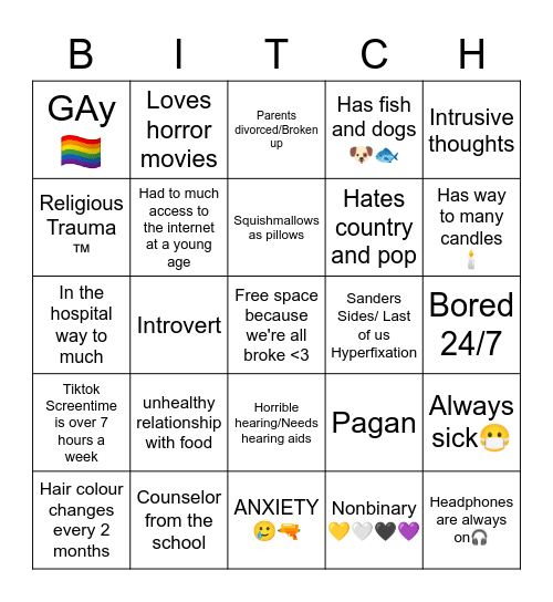Are you similar to Liv Bingo Card