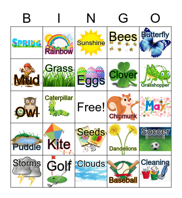 S P R I N G O Bingo Card