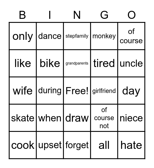 Valentine's Day Bingo Card