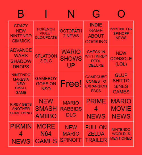 DIRECT PREDICTIONS Bingo Card