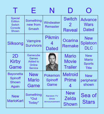 Nintendo Direct 2/8/2023 Bingo Card