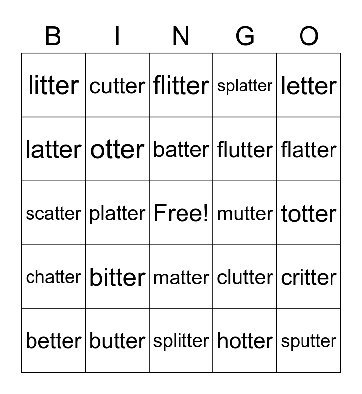 words-ending-in-ter-bingo-card