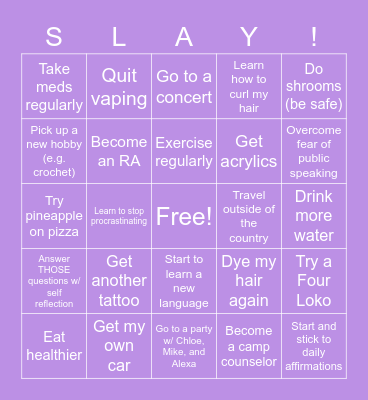 2023 Bingo Card