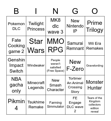 THe Bingo Card