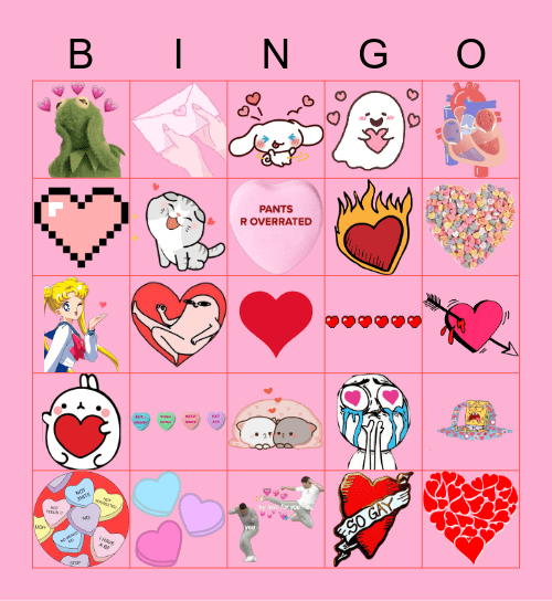 Oasis: Valentine's Day Edition! Bingo Card