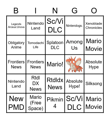 Direct Bingo! Bingo Card