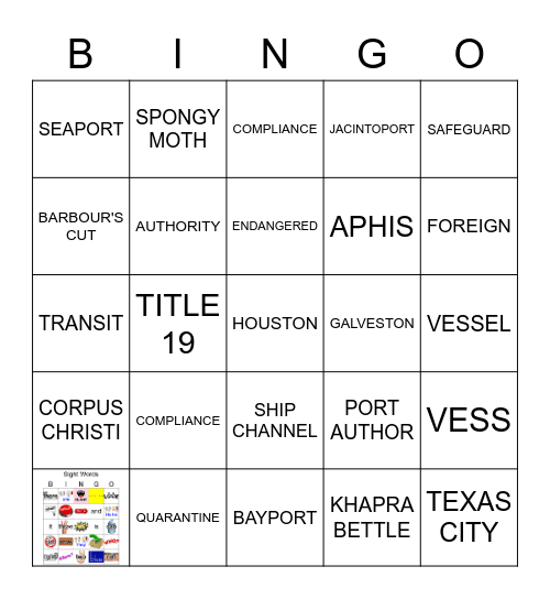 CBPAS Bingo Card