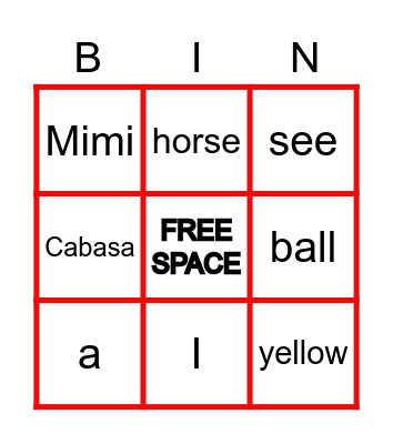 Bingo Card