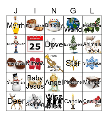Merry Christmas  Bingo Card