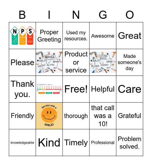 Survey Bingo Card