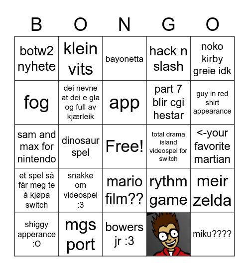 direct Bingo Card