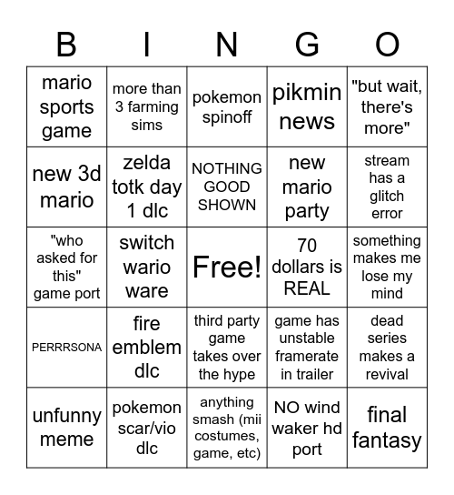 direct bingo Card