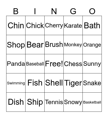 Bingo Card