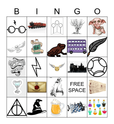 Harry Potter Bingo Card