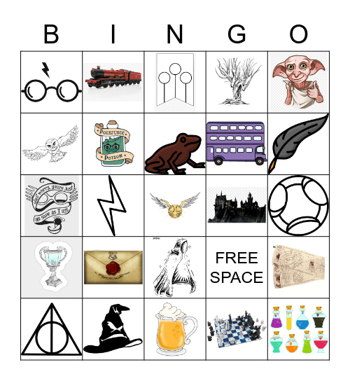 Harry Potter Bingo Card