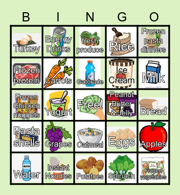 Cal Fresh Bingo Card