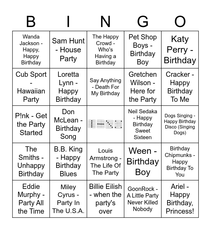 songs-with-birthday-party-cheers-bingo-card