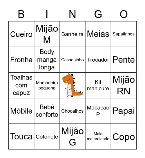 CHÁ SAURO Bingo Card
