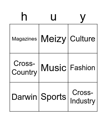 Strat Man! Bingo Card