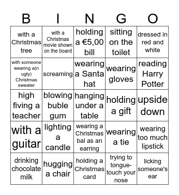 Photohunts: Take a picture of you... Bingo Card