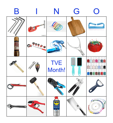TVE MONTH Bingo Card