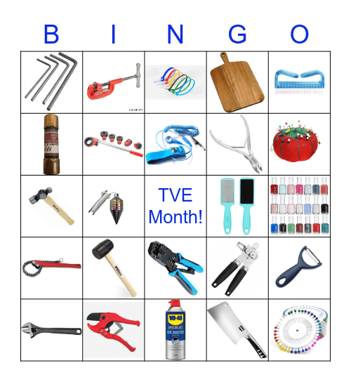 TVE MONTH Bingo Card