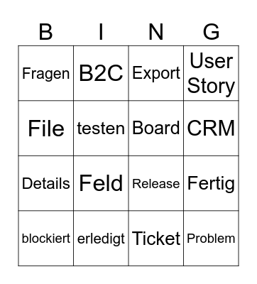 Daily Bullshit Bingo Card