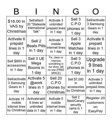 RSA: Bingo Card