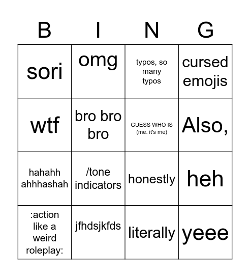 alma bingo Card