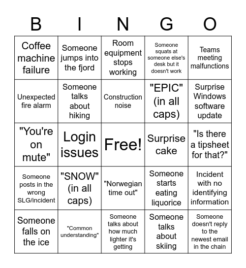 PD3 Bingo Card