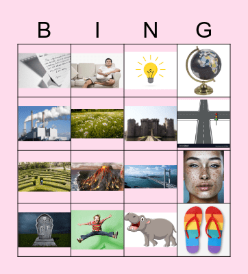 Word Bingo Card