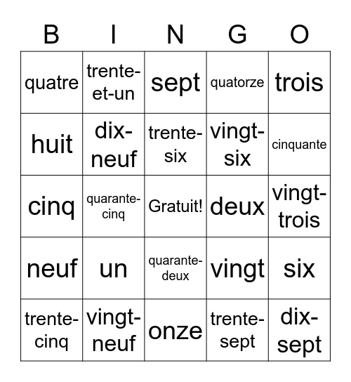 Madison Rogers Bingo Card