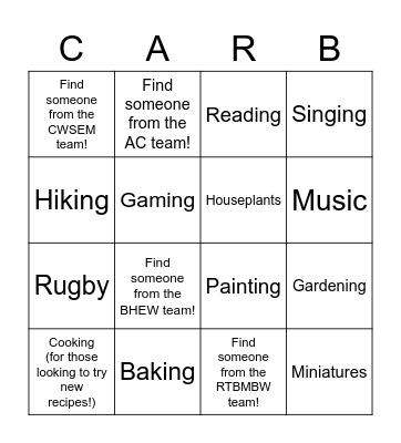 Bingo Card