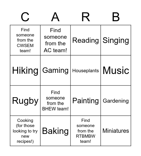 Bingo Card