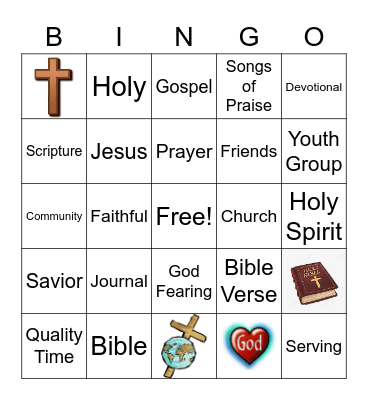 -Devotional Time- Bingo Card